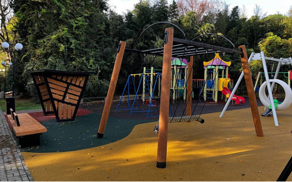 По результатам года в Сочи будет обустроено 105 новых детских площадок